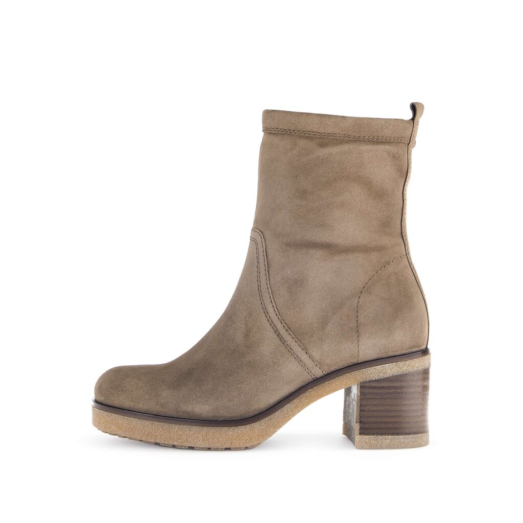 Enkellaarsjes op plateau bruin