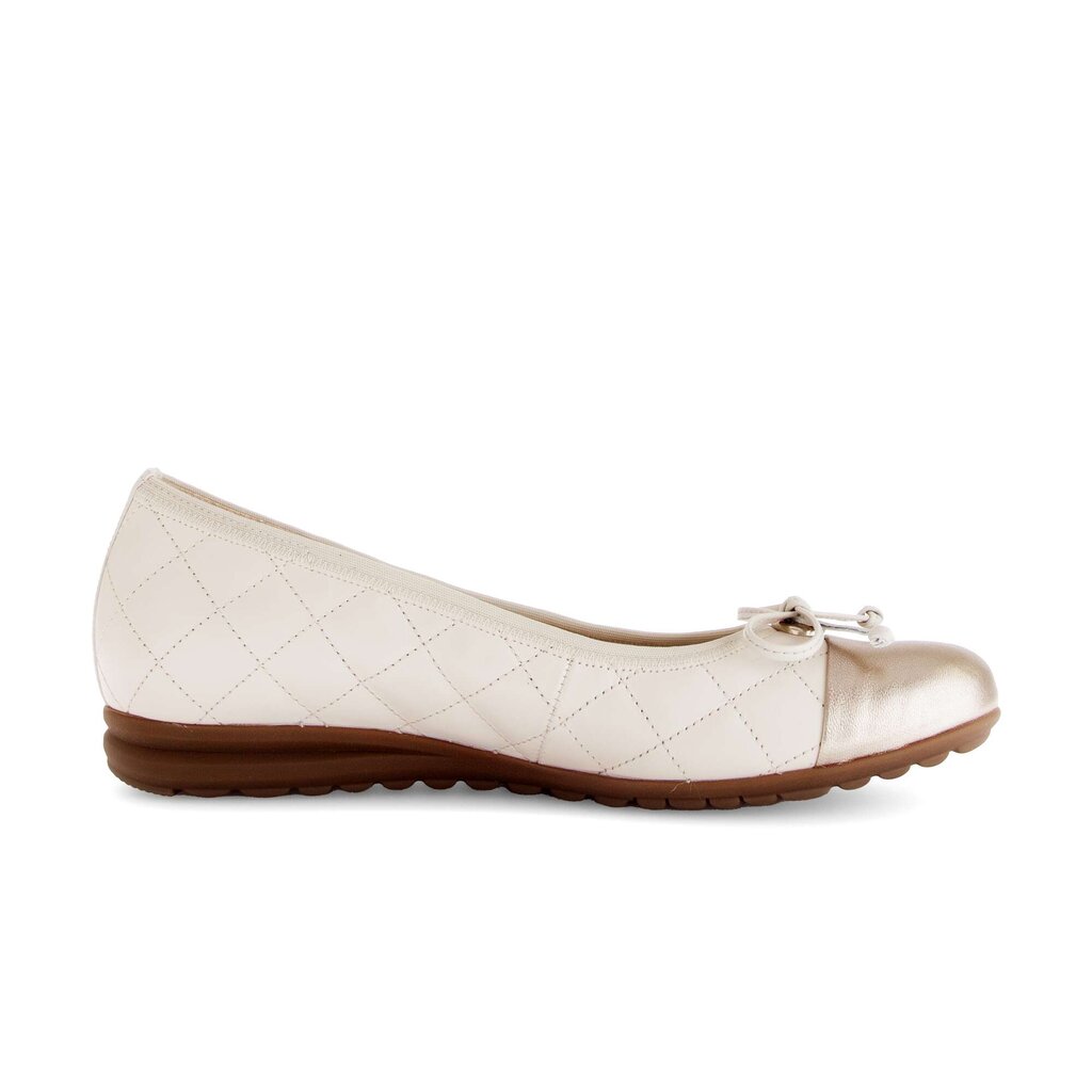 Sportieve ballerina beige