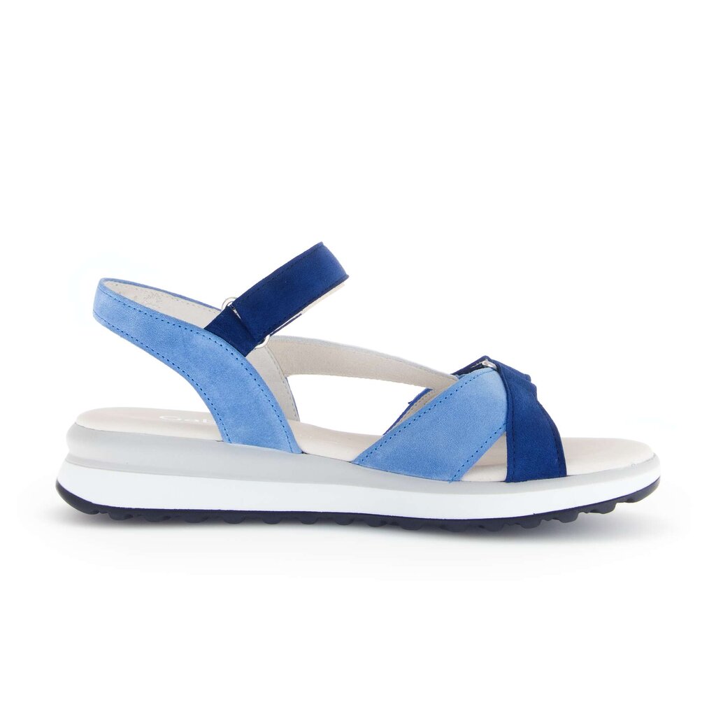Sandal met riempjes blauw