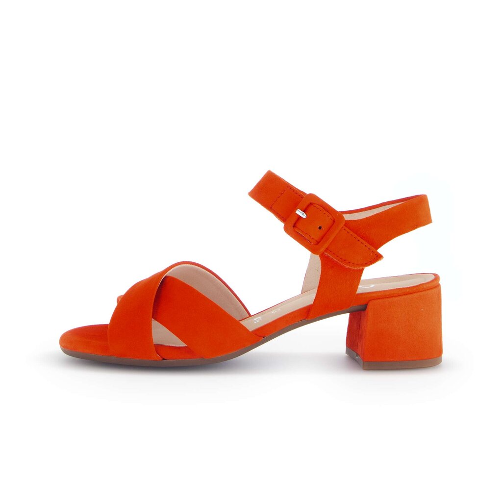Sandal met riempjes oranje