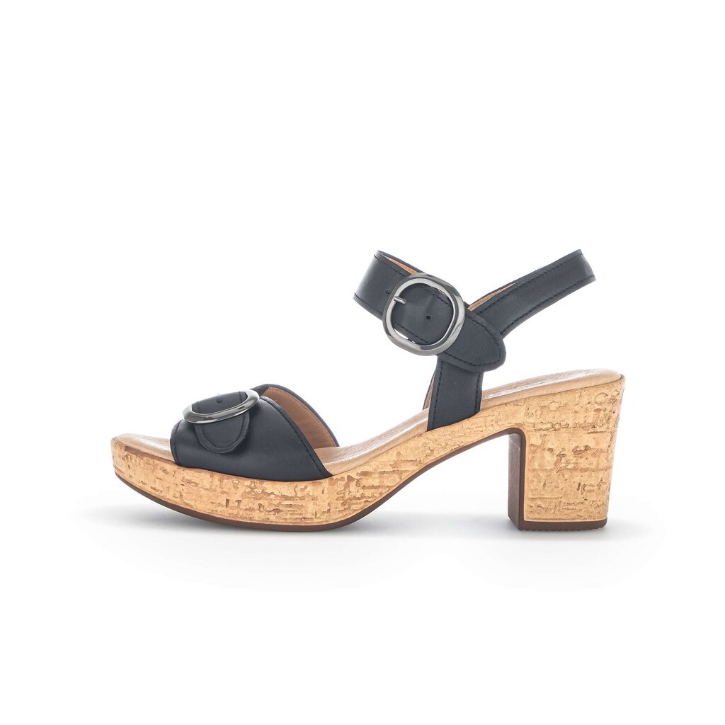 Sandale met plateauzool zwart