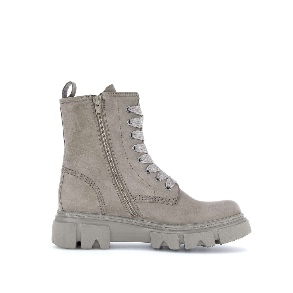 Enkellaarsjes met veter grijs