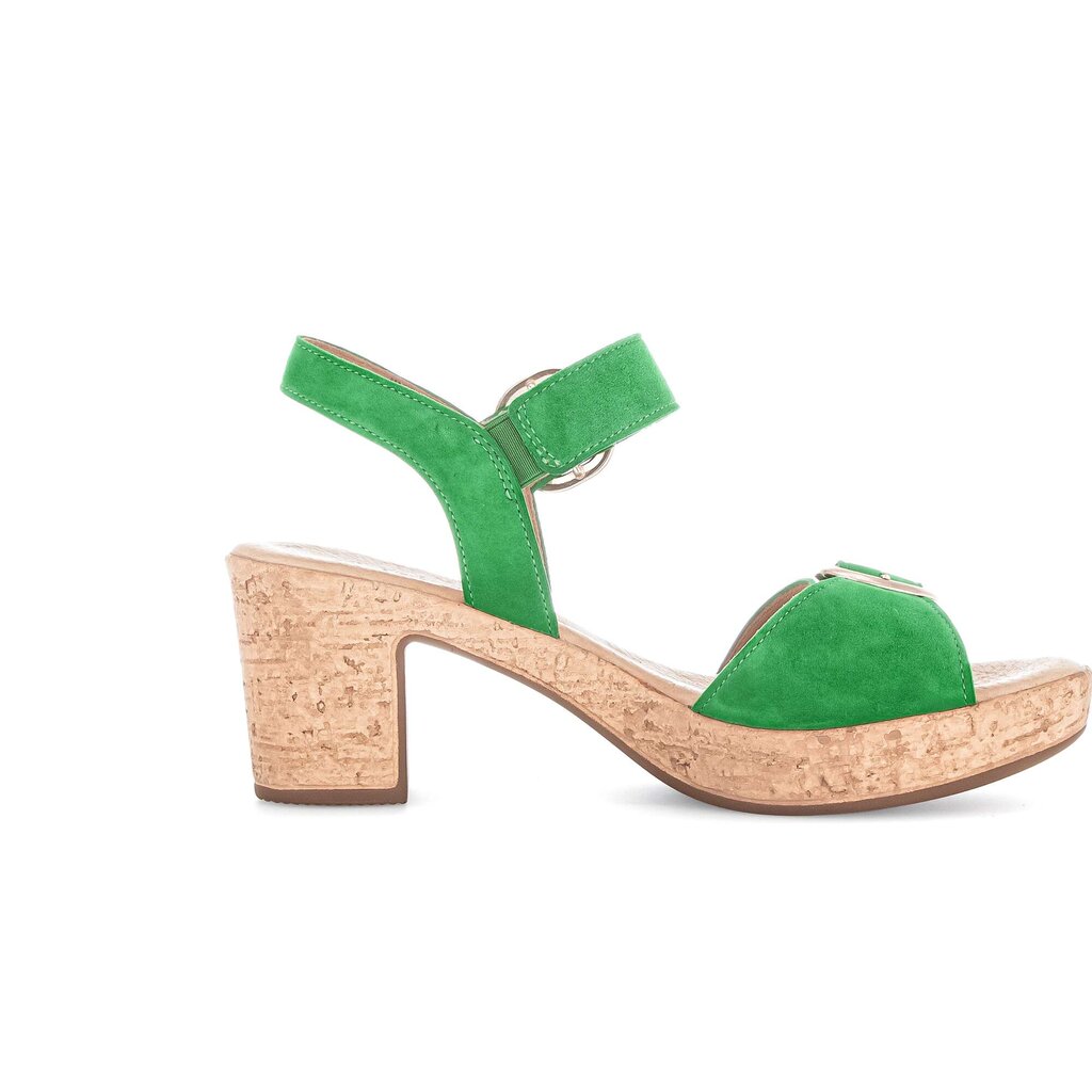 Sandale met plateauzool groen