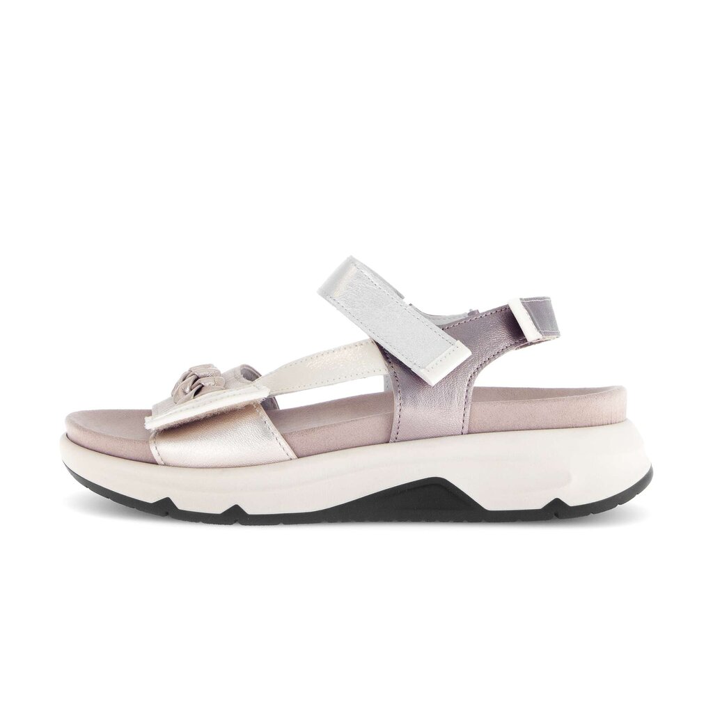 Sandal met riempjes goud