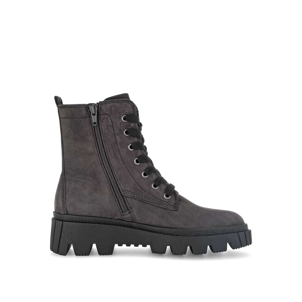 Enkellaarsjes met veter grijs