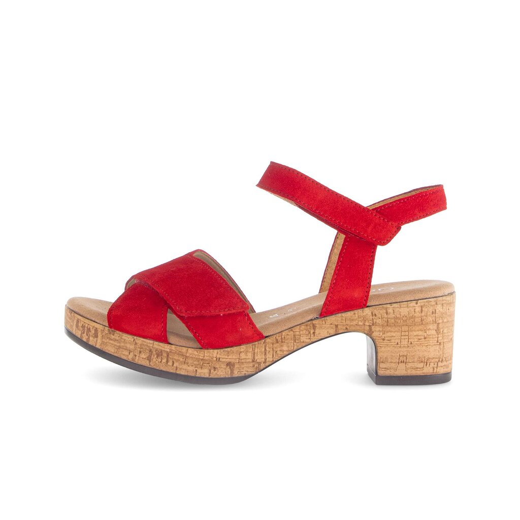 Sandal met riempjes rood
