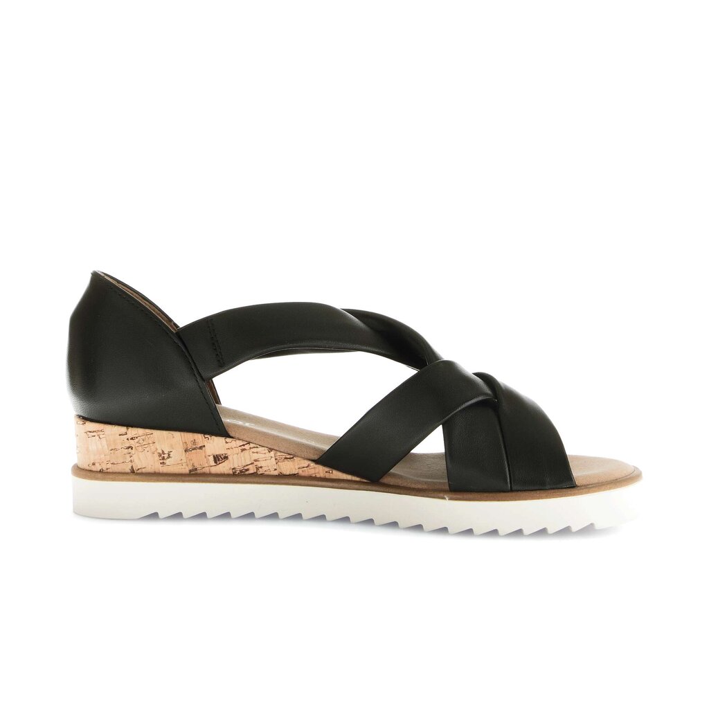 Sandal met riempjes zwart