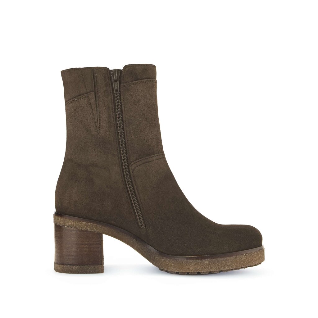 Enkellaarsjes op plateau bruin