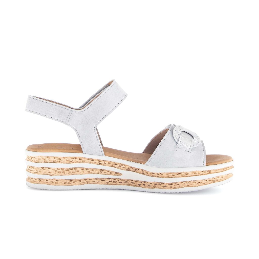 Sandale met plateauzool grijs