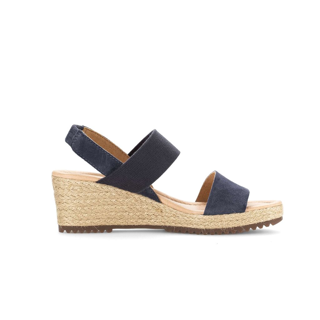 Sandaleno met sleehak blauw