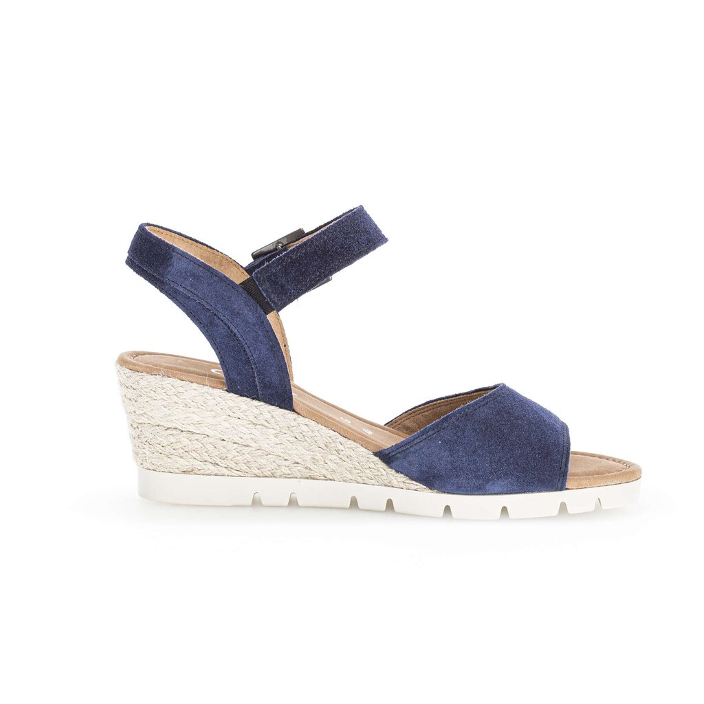 Sandaleno met sleehak blauw