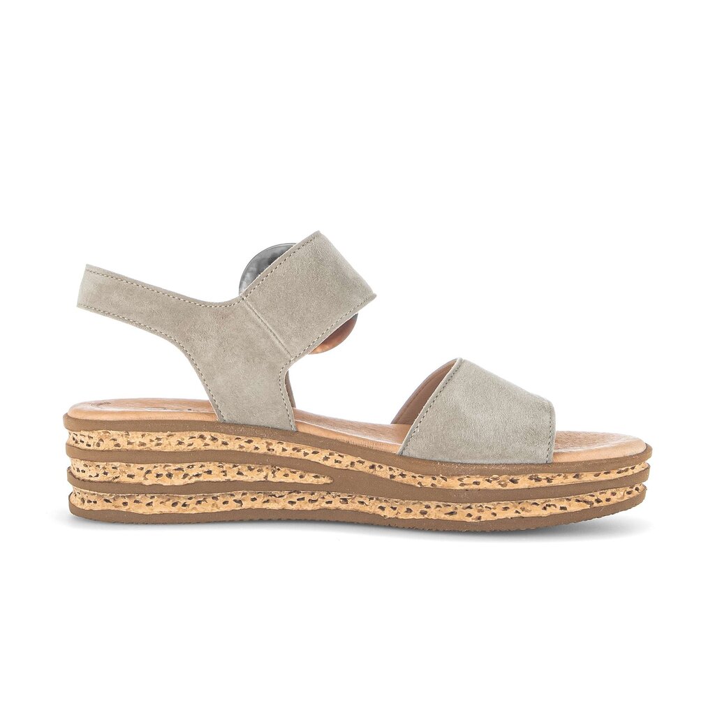 Sandale met plateauzool groen