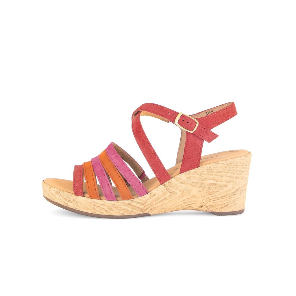 Sandal met riempjes rood