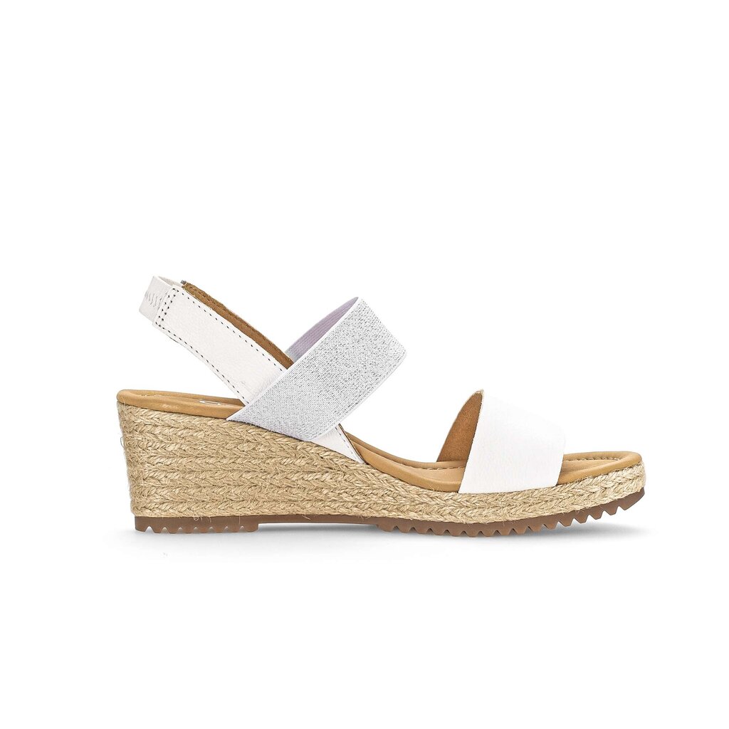 Sandaleno met sleehak wit