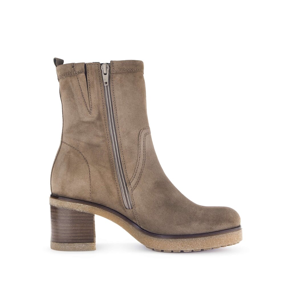 Enkellaarsjes op plateau bruin