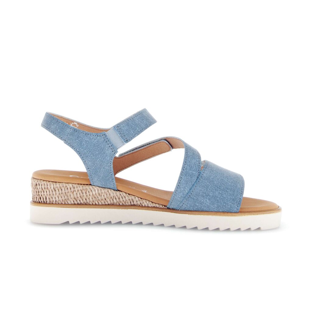 Sandal met riempjes blauw