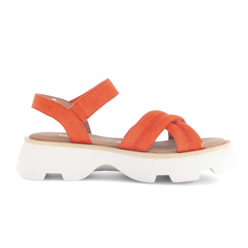 Sandal met riempjes oranje