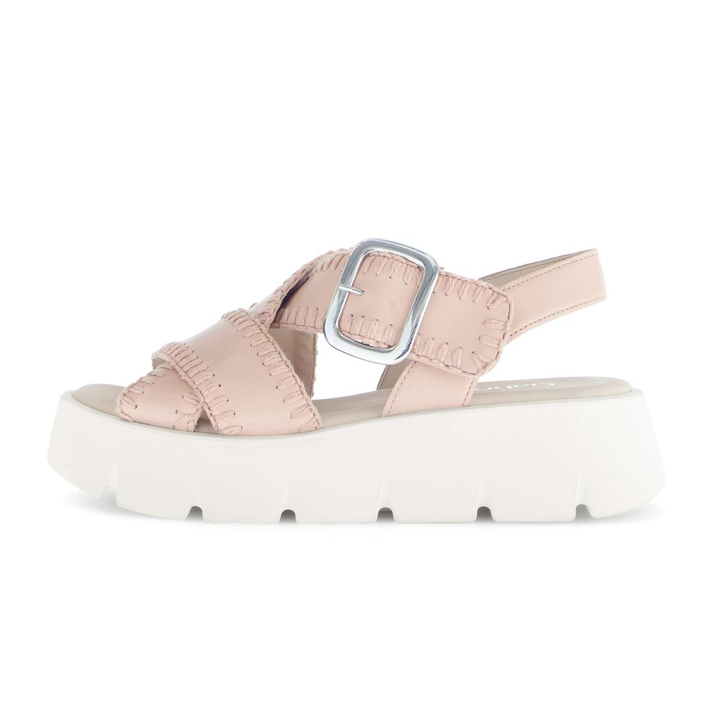 Sandale met plateauzool rose