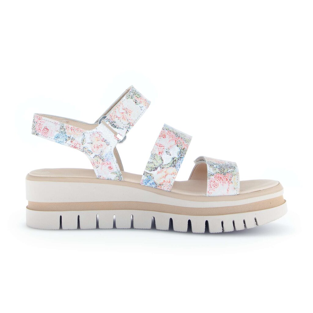 Sandale met plateauzool wit