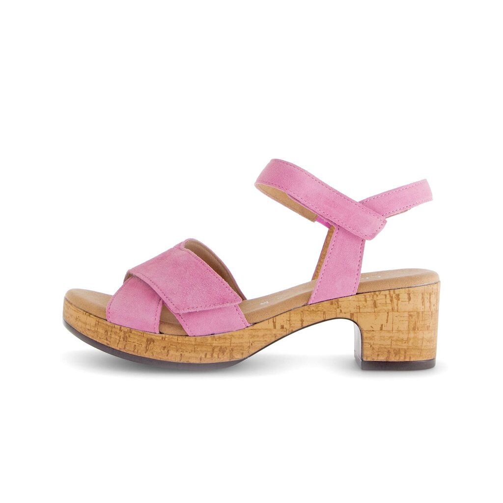 Sandal met riempjes roze