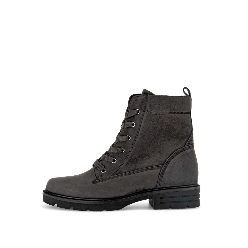 Enkellaarsjes met veter grijs