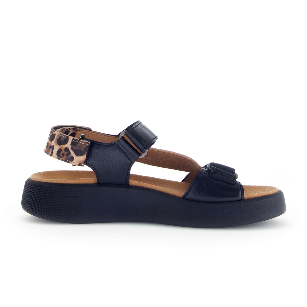 Sandal met riempjes zwart
