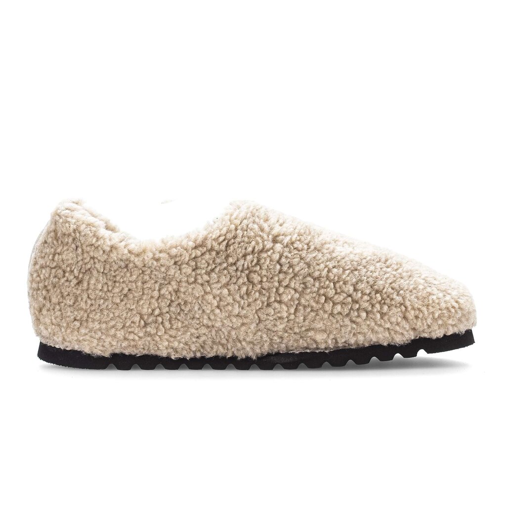 Pluche pantoffel beige