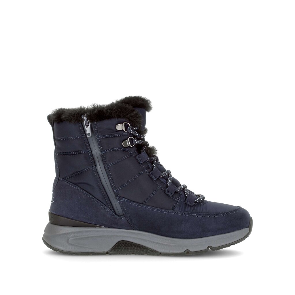 Winter enkellaarsje blauw