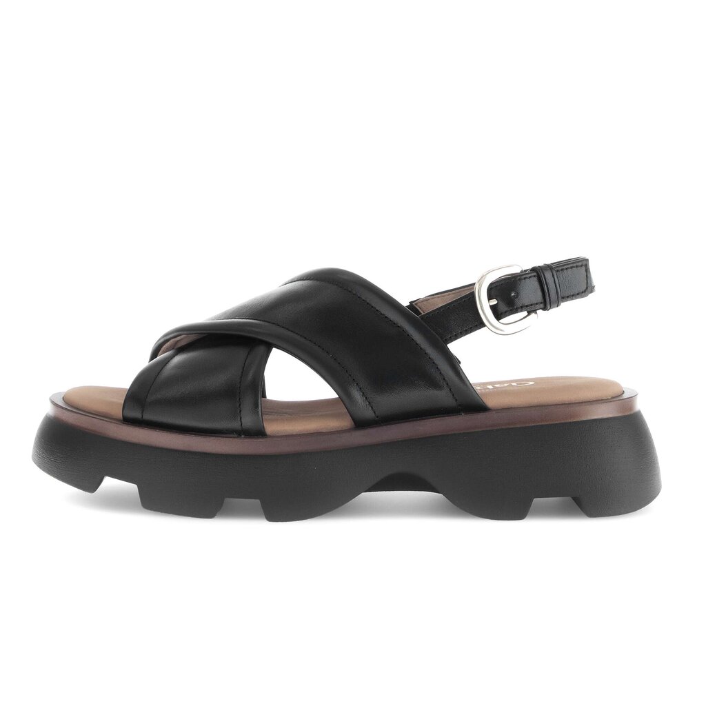Sandal met riempjes zwart