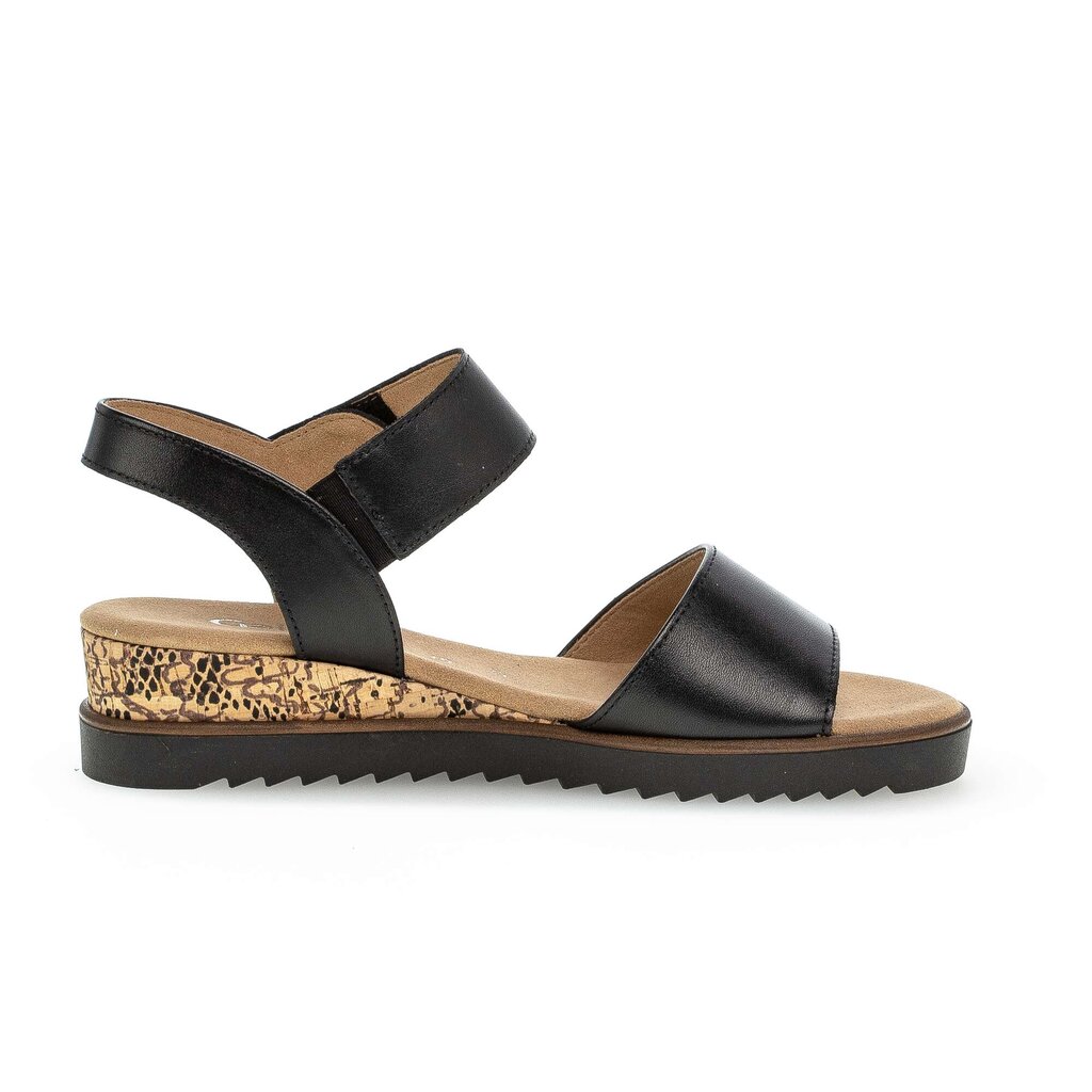 Sandal met riempjes zwart