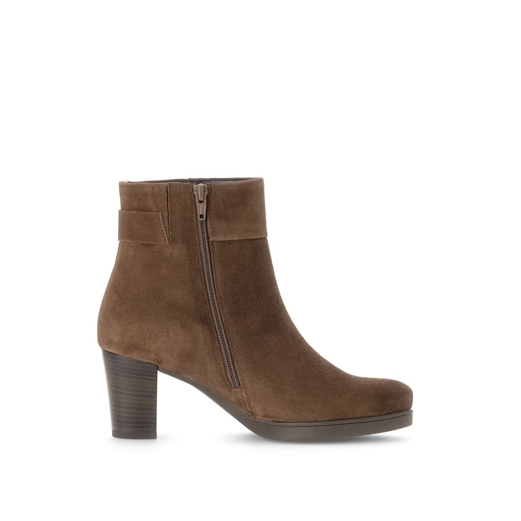 Enkellaarsjes op plateau bruin