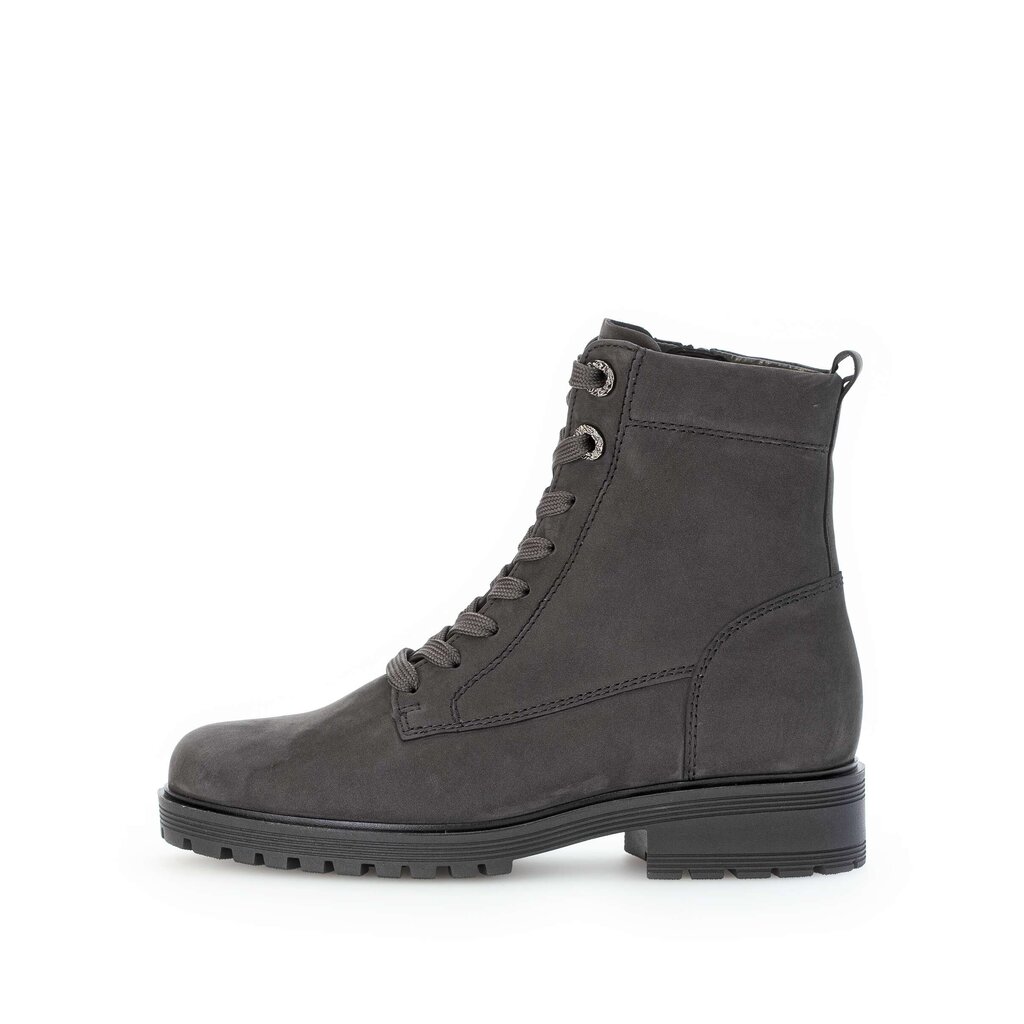 Enkellaarsjes met veter grijs