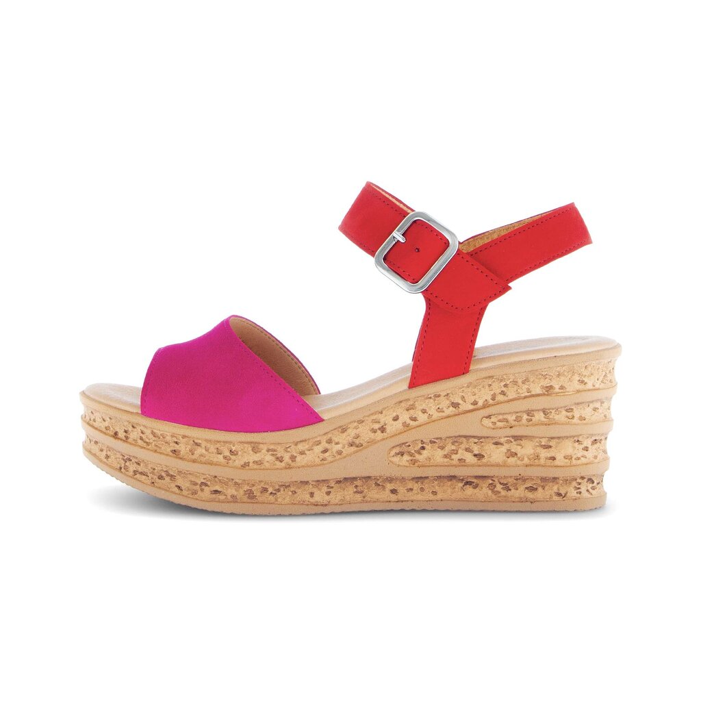 Sandaleno met sleehak multicolour