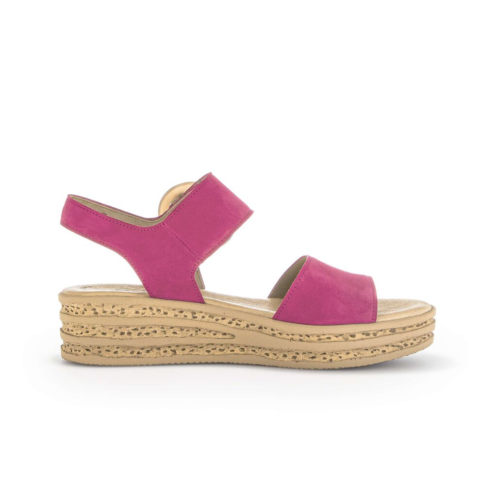 Sandale met plateauzool roze