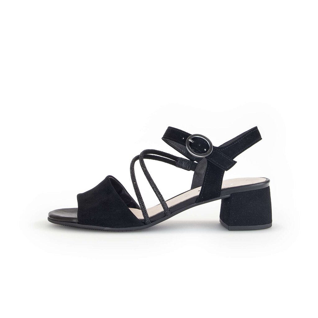 Sandal met riempjes zwart