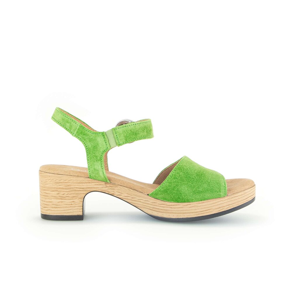 Sandale met plateauzool groen