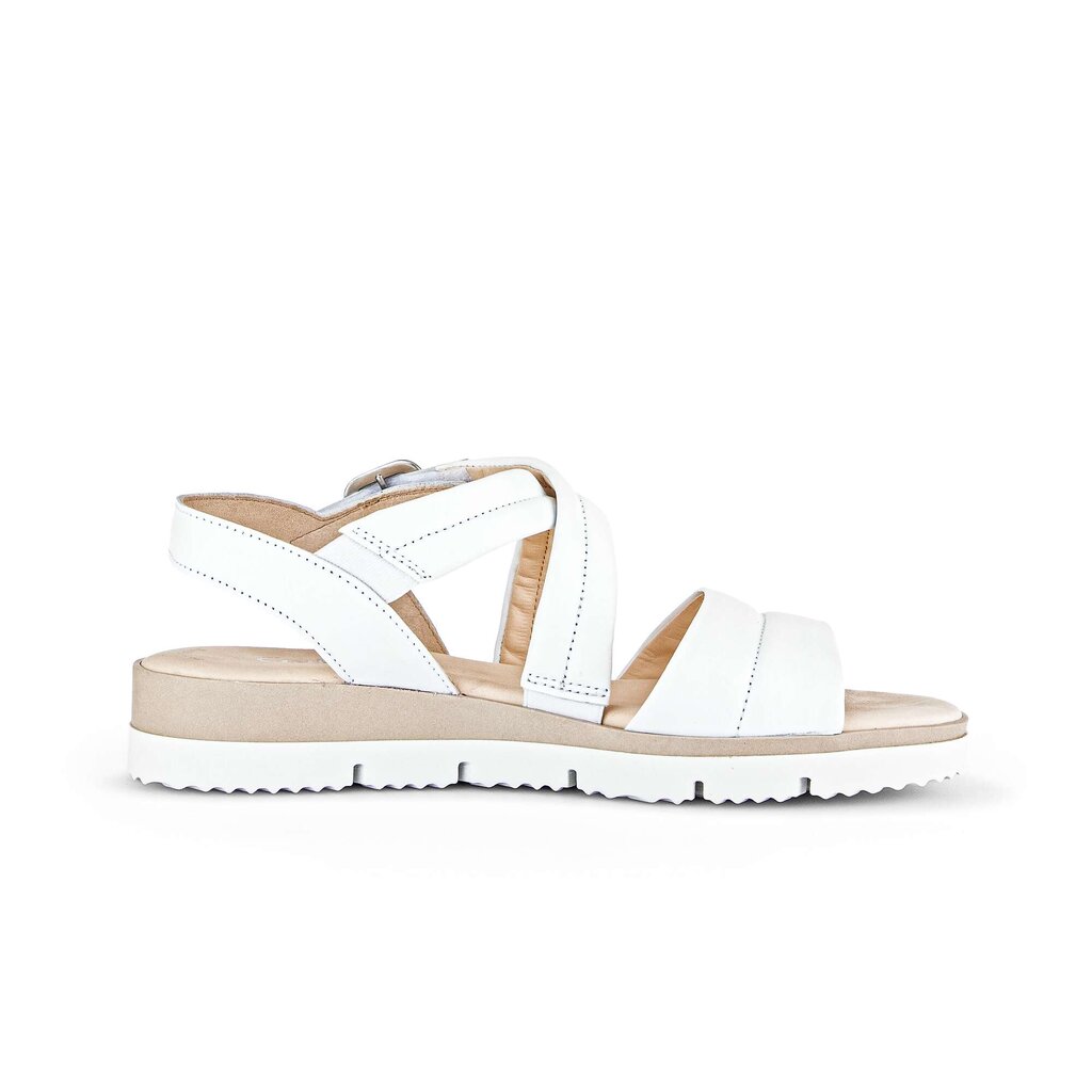 Sandal met riempjes wit