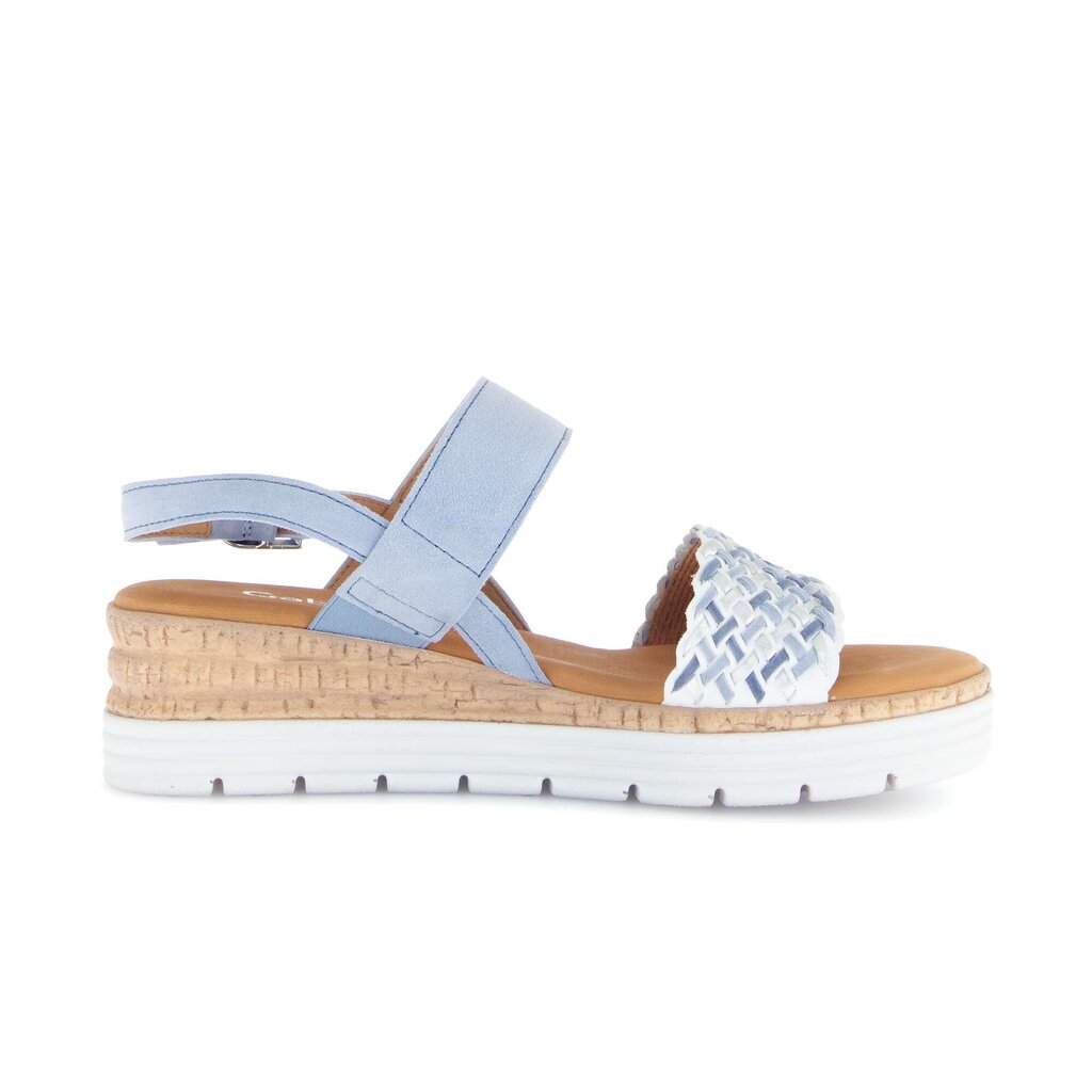 Sandal met riempjes blauw