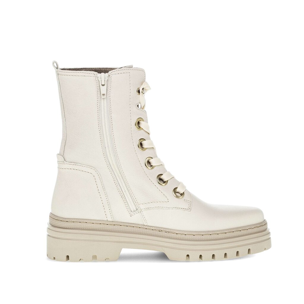 Enkellaarsjes met veter beige