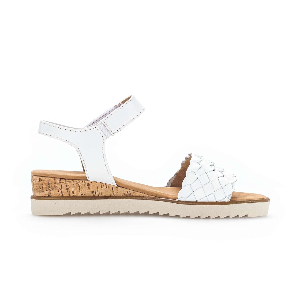 Sandaleno met sleehak wit