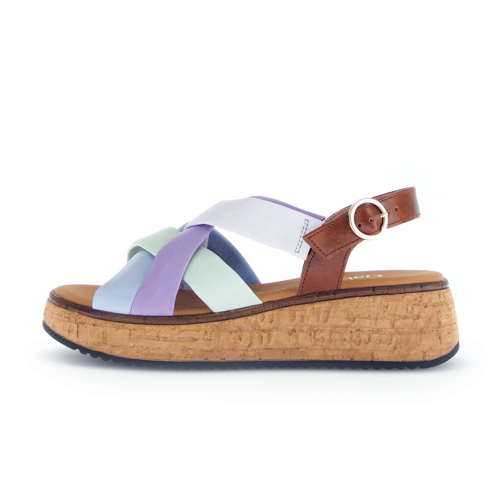 Sandale met plateauzool multicolour