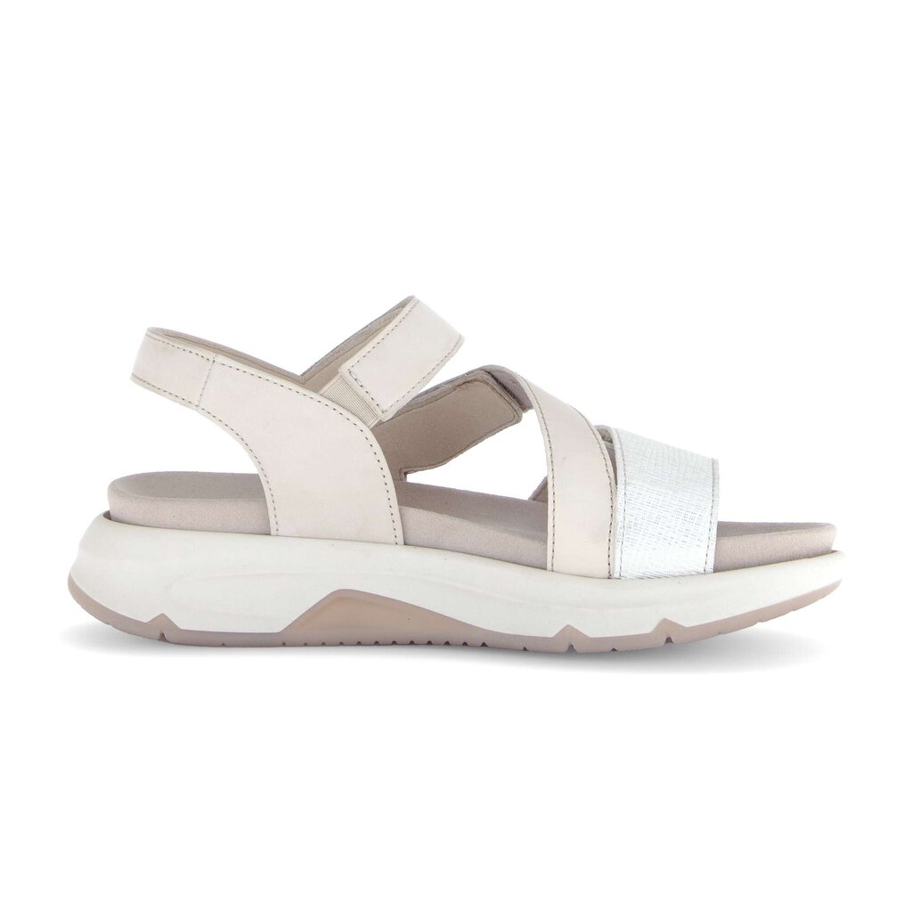 Sandal met riempjes goud