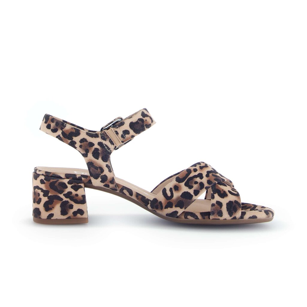 Sandal met riempjes beige