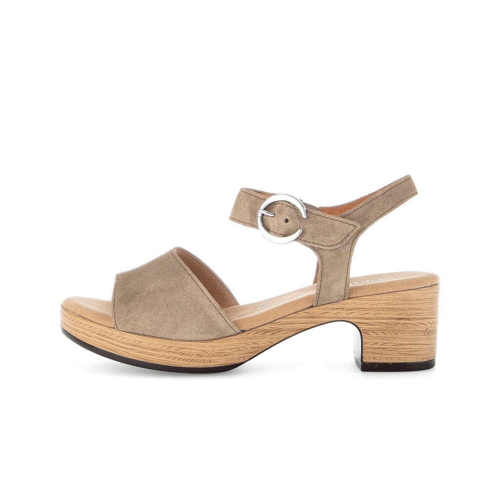Sandale met plateauzool bruin