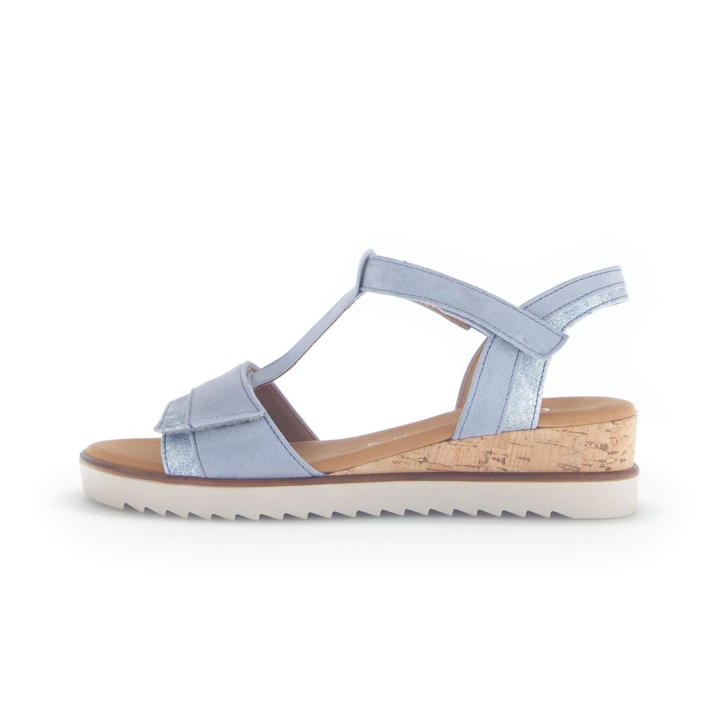Sandal met riempjes blauw