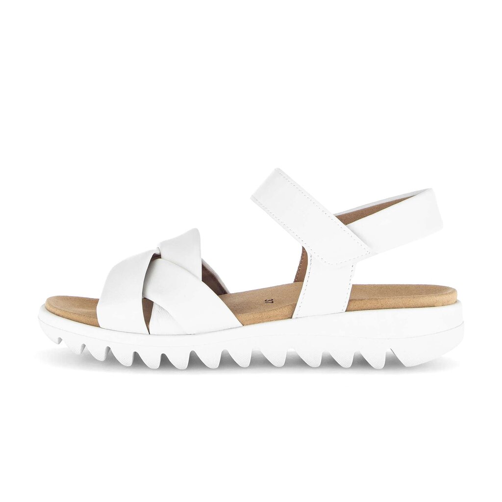 Sandal met riempjes wit