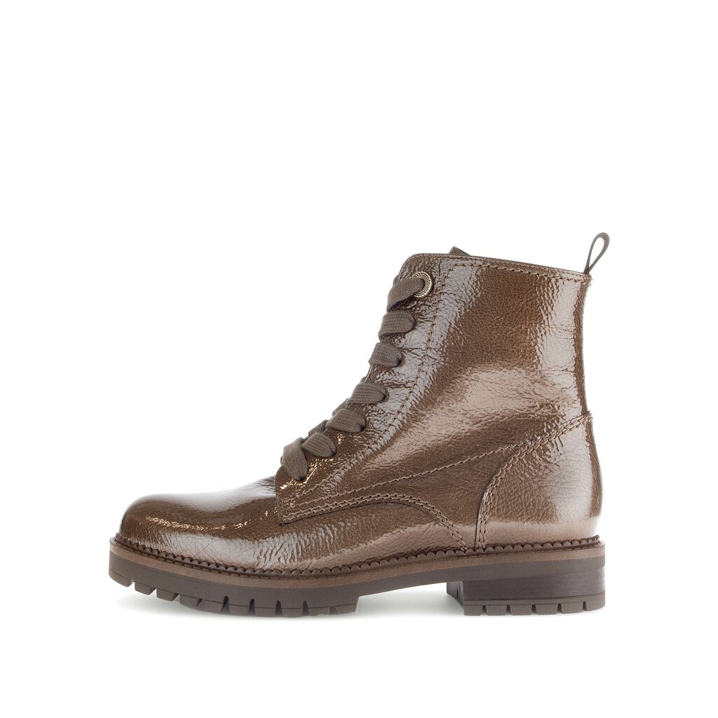 Enkellaarsjes met veter bruin