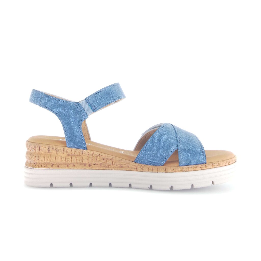 Sandal met riempjes blauw