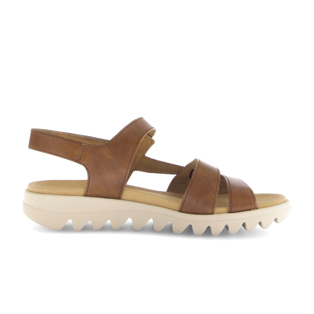 Sandal met riempjes bruin