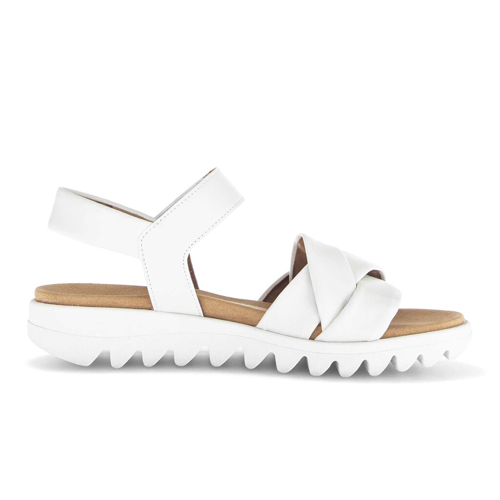 Sandal met riempjes wit